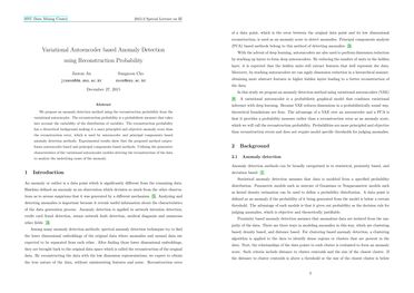 Variational Autoencoder based Anomaly Detection using Reconstruction ... image.