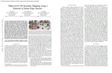 Object Level 3d Semantic Mapping Using A Network Of Smart Edge Sensors Object Level 3d Semantic Mapping Using A Network Of Smart Edge Sensors