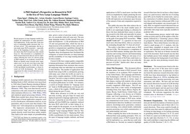 a phd student's perspective on research in nlp