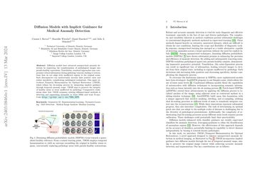 Diffusion Models With Implicit Guidance For Medical Anomaly Detection Diffusion Models With Implicit Guidance For Medical Anomaly Detection